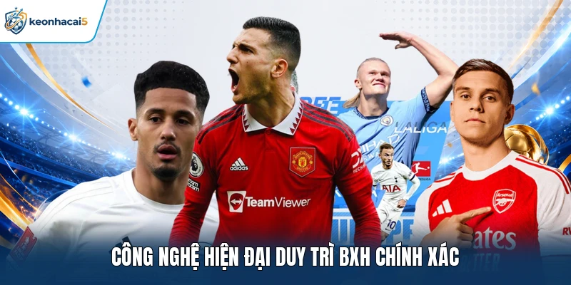 Bảng Xếp Hạng Bóng Đá Keonhacai5 Cập Nhật Chính Xác 2 Công nghệ hiện đại duy trì BXH chính xác