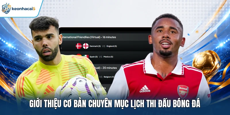 Giới thiệu cơ bản chuyên mục lịch thi đấu bóng đá