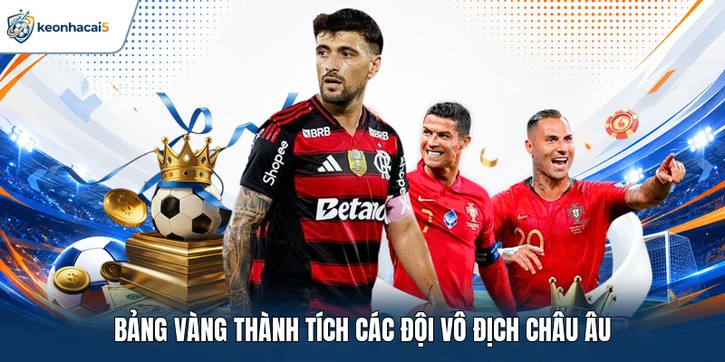 Bảng vàng thành tích các đội vô địch châu Âu